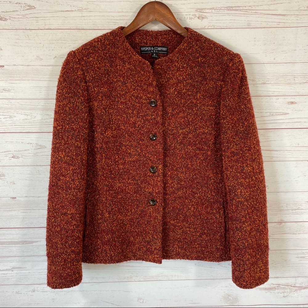 Vtg Kasper & Company ASL Wool Blend Blazer Jacket